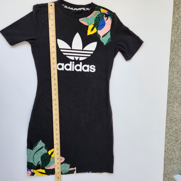 Floral Tee Dress X HER Studio London Women's Black Flowers Short Sleeve Medium - Picture 9 of 10